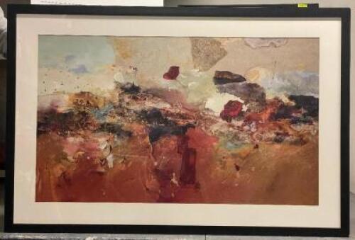 FRAMED CONTEMPORARY ARTWORK - PRINT