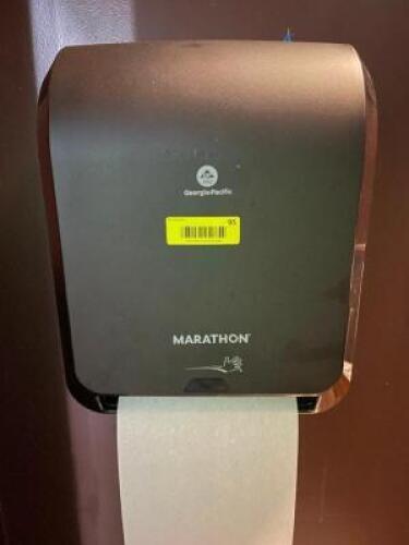 DESCRIPTION: GEORGIA PACIFIC AUTOMATIC TOWEL DISPENSER BRAND / MODEL: GEORGIA PACIFIC LOCATION: BATHROOM QTY: 1