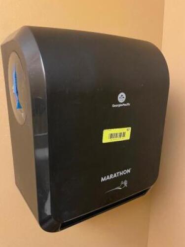 DESCRIPTION: GEORGIA PACIFIC AUTOMATIC TOWEL DISPENSER BRAND / MODEL: GEORGIA PACIFIC LOCATION: BATHROOM QTY: 1