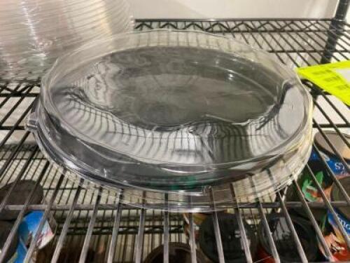 DESCRIPTION: (1) LOT OF CLEAR VIEW PLASTIC COOKIE CAKE CONTAINERS LOCATION: KITCHEN QTY: 1