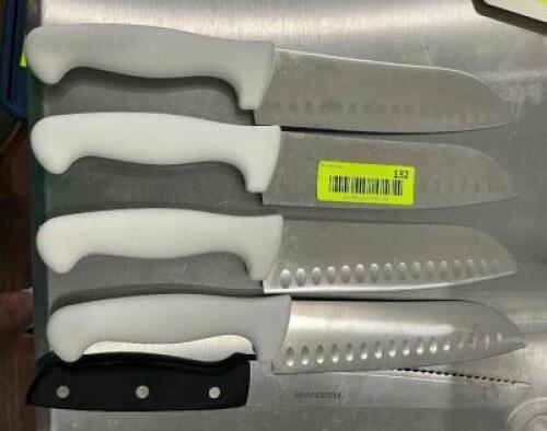 DESCRIPTION: (5) KITCHEN KNIVES LOCATION: KITCHEN THIS LOT IS: SOLD BY THE PIECE QTY: 5
