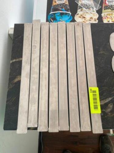 DESCRIPTION: (8) 12" STAINLESS DIVIDERS LOCATION: FRONT THIS LOT IS: SOLD BY THE PIECE QTY: 8