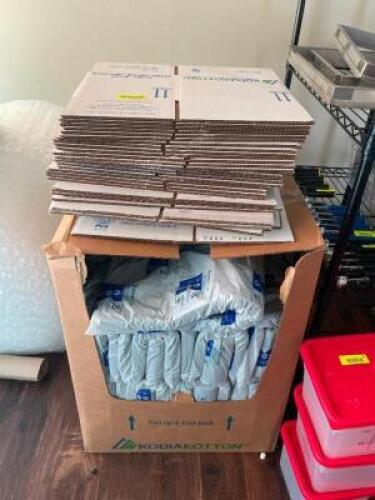 DESCRIPTION: (1) LOT OF KODIAK OTTON BOXES AND REFRIGERATED PACKING LOCATION: KITCHEN THIS LOT IS: ONE MONEY QTY: 1