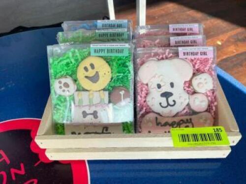 DESCRIPTION: (6) ASSORTED DOGGIE TREAT PACKS LOCATION: FRONT THIS LOT IS: ONE MONEY QTY: 1