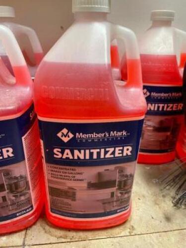DESCRIPTION: (14) GALLONS OF MEMBERS MARK SANITIZER LOCATION: KITCHEN THIS LOT IS: SOLD BY THE PIECE QTY: 14