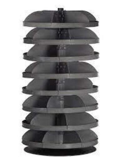DESCRIPTION: (1) ROTABIN, REVOLVING BIN STORAGE SHELVING BRAND/MODEL: DURHAM INFORMATION: GRAY RETAIL$: $1341.96 TOTAL SIZE: 8 SHELVES QTY: 1