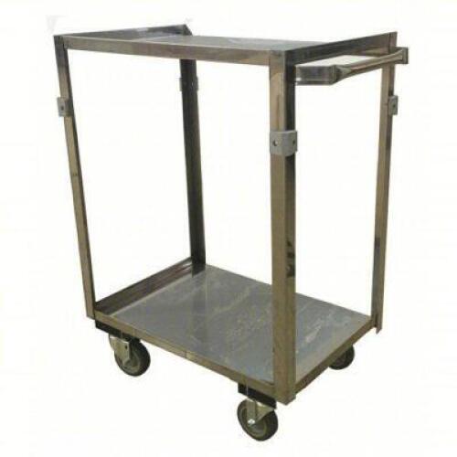 DESCRIPTION: (1) CORROSION-RESISTANT UTILITY CART WITH SINGLE SIDE FLUSH METAL SHELVES BRAND/MODEL: PRODUCT NUMBER #16D063 RETAIL$: $345.68 EA QTY: 1