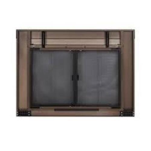 DESCRIPTION: (1) GLASS FIRESCREEN BURNISHED BRAND/MODEL: ABBERLY #AB-1052 INFORMATION: BRONZE RETAIL$: $339.33 EA QTY: 1
