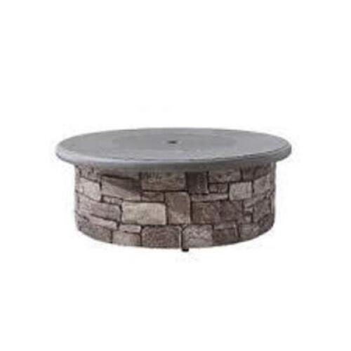 DESCRIPTION: (1) SKYLANDS GAS HEATING ROCK, ROUND FIRE TABLE BRAND/MODEL: MARTHA STEWART #15PFP-SKYL40-CHDRY INFORMATION: GREY RETAIL$: $550.33 EA SIZ