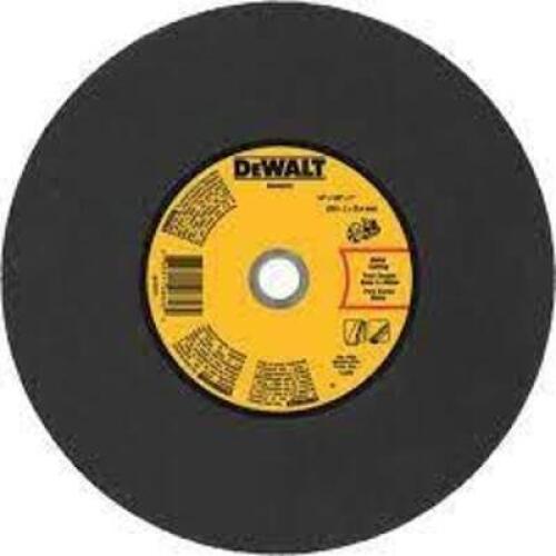 DESCRIPTION: (10) METAL CUTTING CUT-OFF BLADE BRAND/MODEL: DEWALT #DWA8030 INFORMATION: YELLOW CENTER RETAIL$: $9.99 PER WHEEL SIZE: 14" X 1/8" X 1" Q