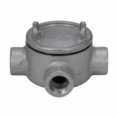 DESCRIPTION: (6) CONDUIT OUTLET BOX WITH COVER BRAND/MODEL: EATON #GUAT26 RETAIL$: $91.98 EA SIZE: 3/4" QTY: 6
