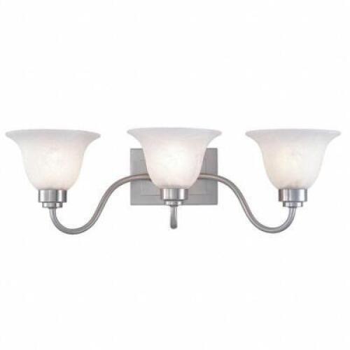 DESCRIPTION: (2) LIGHT FIXTURE BRAND/MODEL: LUMAPRO #4UZG9 INFORMATION: FROSTED WHITE/CLEAR GLASS RETAIL$: $119.00 EA SIZE: 3 BULB FIXTURE QTY: 2