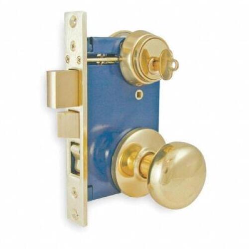 DESCRIPTION: (12) HEAVY DUTY MORTISE LOCKSET BRAND/MODEL: PART NUMBER/1TPZ3 INFORMATION: BRIGHT BRASS/ESCUTCHEON RETAIL$: 110.32 EACH SIZE: 2-1/2"BACK