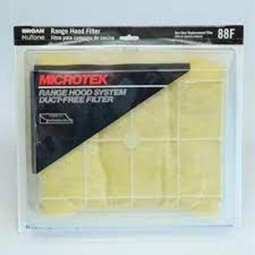 DESCRIPTION: (2) MICROTEK NON DUCT RANGE HOOD FILTER KIT BRAND/MODEL: BROAN NUTONE 88F RETAIL$: $41.30 EA SIZE: 88F QTY: 2