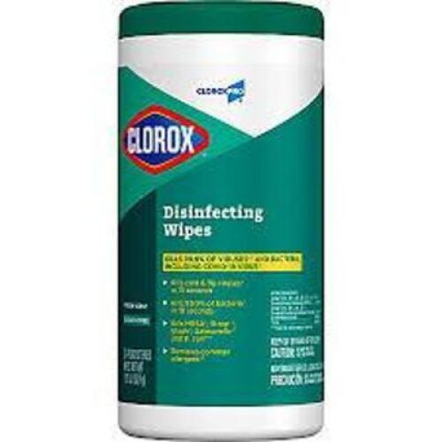 DESCRIPTION: (6) DISINFECTING WIPES BRAND/MODEL: CLOROX INFORMATION: CRISP LEMON SIZE: 35 WIPES QTY: 6