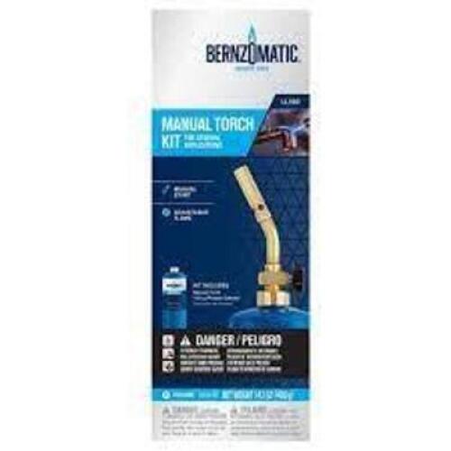 DESCRIPTION: (1) TORCH KIT WITH BUILT IN IGNITION MULTICOLOR BRAND/MODEL: BERNZOMATIC RETAIL$: $21.18 EA QTY: 1