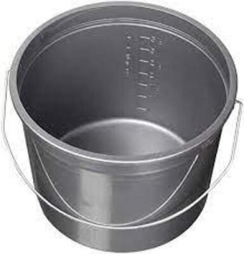 DESCRIPTION: (1) CASE OF (36) PROMOTIONAL PLASTIC BUCKETS BRAND/MODEL: LEAKTITE #540267 INFORMATION: SILVER RETAIL$: $240.00 A CASE SIZE: 5QT IMAGES A