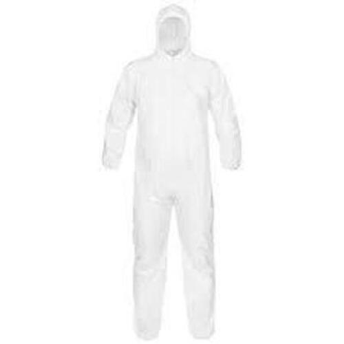 DESCRIPTION: (1) PACK OF (24) DISPOSABLE COVERALLS BRAND/MODEL: COLOGUARD/107-KG INFORMATION: WHITE/WITH ELASTIC WRIST & ANKLE RETAIL$: 44.00 PER PK O