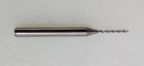 DESCRIPTION: (4) EXTENDED FLUTE MICRO DRILL BIT BRAND/MODEL: KYOCERA 105-0320.400 RETAIL$: $11.43 EA SIZE: .0320" QTY: 4