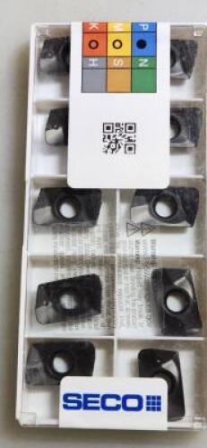 DESCRIPTION: (30) XOMX CARBIDE MILLING INSERTS BRAND/MODEL: SECO XOMX180608TR-MD15 MP2500 RETAIL$: $29.50 PER INSERT QTY: 30