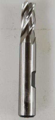 DESCRIPTION: (2) HSS SQ END MILLS BRAND/MODEL: HERTEL 41117920 RETAIL$: 20.32 SIZE: 11/32" DIA 3/4" LOC 3/8" SD QTY: 2