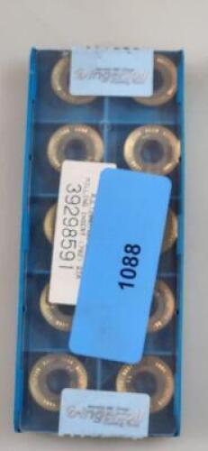 DESCRIPTION: (10) RJLT STYLE CARBIDE MILLING INSERTS BRAND/MODEL: INGERSOLL RJLT1304MON IN2530 RETAIL$: $ 26.80 PER INSERT QTY: 10