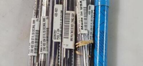 DESCRIPTION: (8) VARIOUS SIZED HSS HSCo8 REAMERS BRAND/MODEL: MADE IN USA VARIOUS RETAIL$: $ SIZE: VARIOUS QTY: 8