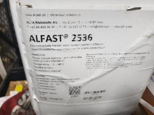 DESCRIPTION: (1) ENVIRONMENTALLY FRIENDLY WATER BASED ADHESIVE BRAND/MODEL: ALFAST 2536 SIZE: 10 KG QTY: 1
