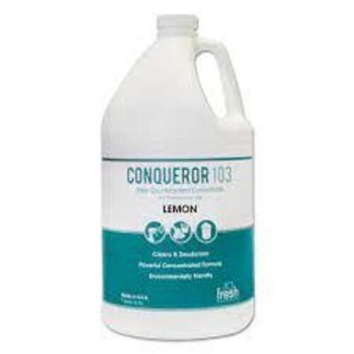 DESCRIPTION: (2) ODOR COUNTERACTANT CONCENTRATE BRAND/MODEL: CONQUEROR 103 INFORMATION: LEMON RETAIL$: $90.00 EA SIZE: 1 GALLON QTY: 2