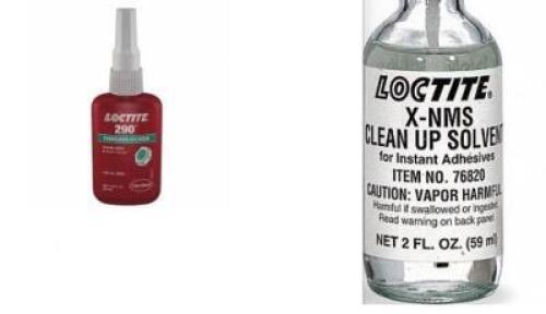 DESCRIPTION: (2) CASES (1) CASE OF (10) THREADLOCKER AND (1) CASE OF (10) INSTANT ADHESIVE SOLVENT BRAND/MODEL: LOCTITE #4KM49/#5E217 RETAIL$: $278.23