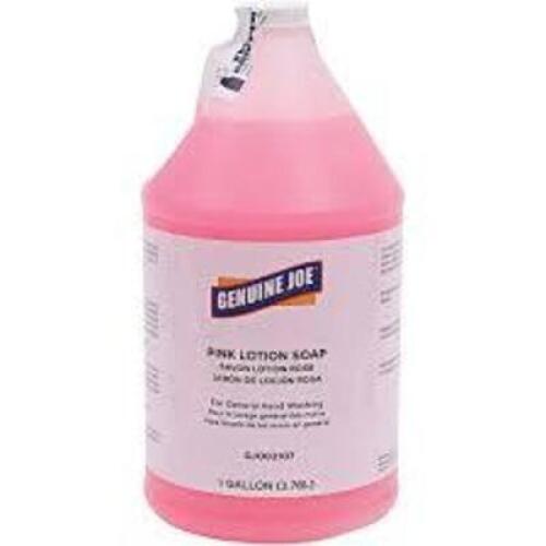 DESCRIPTION: (1) PINK LOTION SOAP BRAND/MODEL: GENUINE JOE #GJO02107 RETAIL$: $10.00 EA SIZE: 1 GALLON QTY: 1