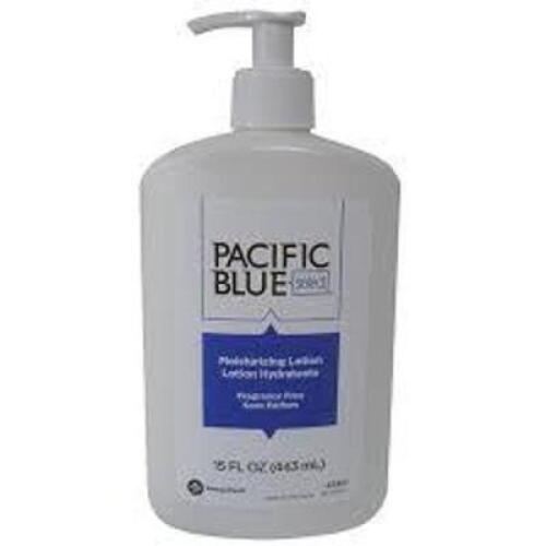 DESCRIPTION: (6) MOISTURIZING LOTION BRAND/MODEL: PACIFIC BLUE INFORMATION: FRAGRANCE FREE RETAIL$: $15.00 EA SIZE: 15 OZ QTY: 6