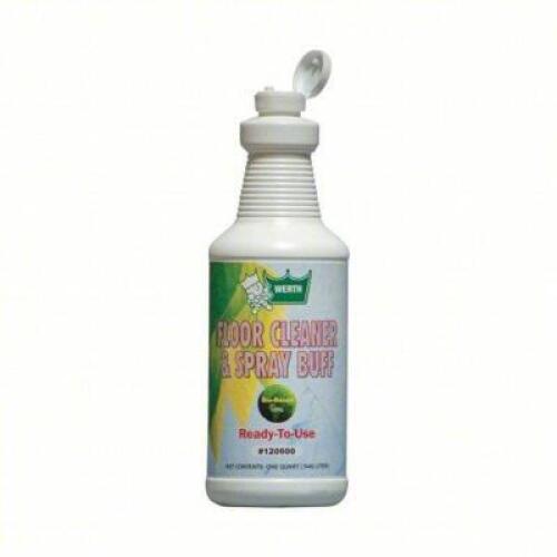 DESCRIPTION: (6) FLOOR CLEANER & D'SPRAY BUFF BRAND/MODEL: WERTH SANITARY SUPPLY #35YL29 RETAIL$: $12.00 EA SIZE: 1 QT QTY: 6