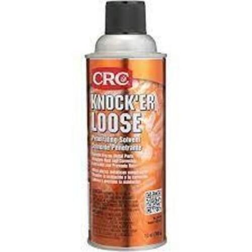 DESCRIPTION: (5) LUBRICANT PENETRANT BRAND/MODEL: CRC KNOCK'ER LOOSE RETAIL$: $6.75 EA SIZE: 13 OZ QTY: 5
