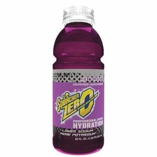 DESCRIPTION: (1) CASE OF (24) SPORTS DRINK BRAND/MODEL: SQWINCHER ZERO INFORMATION: GRAPE RETAIL$: $57.67 EA SIZE: 20 OZ QTY: 1