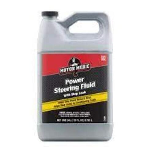 DESCRIPTION: (2) POWER STEERING FLUID BRAND/MODEL: MOTOR MEDIC RETAIL$: $33.05 EA SIZE: 1 GALLON QTY: 2