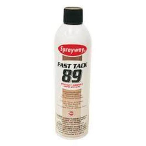 DESCRIPTION: (6) SPECIALITY ADHESIVE BRAND/MODEL: SPRAYWAY FAST TRACK 89 RETAIL$: $10.99 EA SIZE: 13 OZ QTY: 6