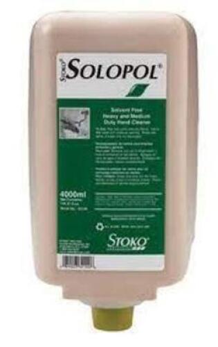 DESCRIPTION: (4) HEAVY DUTY HAND CLEANER BRAND/MODEL: DEB STOKO SOLOPOL RETAIL$: $25.00 EA SIZE: 2L QTY: 4