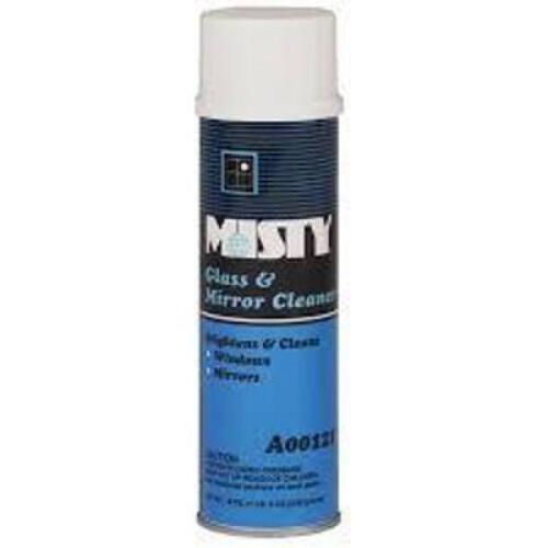 DESCRIPTION: (6) GLASS AND MIRROR CLEANER BRAND/MODEL: MISTY #A00121 RETAIL$: $11.00 EA SIZE: 19 OZ QTY: 6
