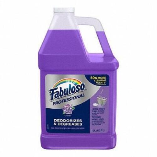 DESCRIPTION: (2) ALL PURPOSE CLEANER AND DEGREASER CONCENTRATEBRAND/MODEL: FABULOSO #2NDR8INFORMATION: LAVENDER, MAKES UP TO 64 GALLONS OF CLEANERRETAIL$: $42.00 EASIZE: 1 GALLONQTY: 2