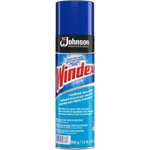 DESCRIPTION: (6) FOAMING GLASS CLEANER BRAND/MODEL: WINDEX RETAIL$: $10.25 EA SIZE: 1.2 LB QTY: 6
