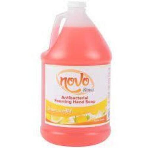 DESCRIPTION: (1) ANTIBACTERIAL FOAMING HAND SOAP BRAND/MODEL: NOVO NOBLE INFORMATION: LEMON SCENT RETAIL$: $12.25 EA SIZE: 1 GALLON QTY: 1