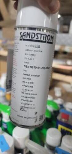 DESCRIPTION: (6) LUBRICANT SOLID FILM BRAND/MODEL: SANDSTORM RETAIL$: $50.00 EA SIZE: 11 OZ QTY: 6