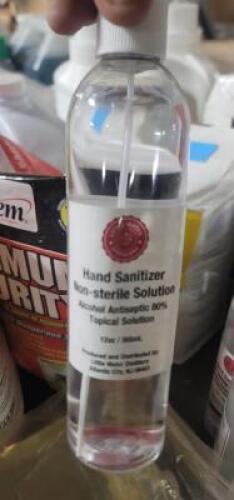DESCRIPTION: (4) BOTTLES OF NON STERILE HAND SANITIZER BRAND/MODEL: LITTLE WATER DISTILLERY RETAIL$: $8.48 EA SIZE: 12 OZ QTY: 4