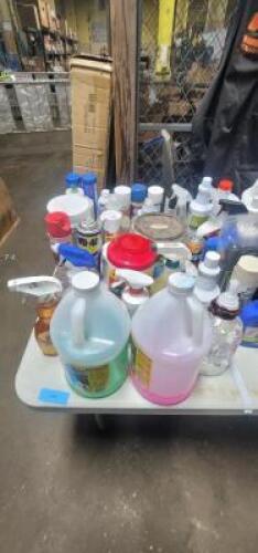 DESCRIPTION: (1) TABLE OF MISC CHEMICALS QTY: 1