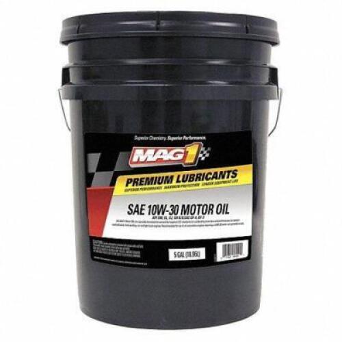 DESCRIPTION: (1) ENGINE OIL BRAND/MODEL: MAG 1 #43Y879 RETAIL$: $110.94 EA SIZE: 5 GALLON QTY: 1