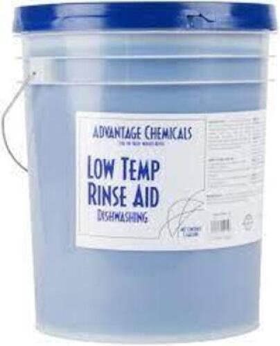DESCRIPTION: (1) LOW TEMP DISH WASHING MACHINE RINSE BRAND/MODEL: ADVANTAGE CHEMICALS RETAIL$: $41.99 EA SIZE: 5 GALLON QTY: 1