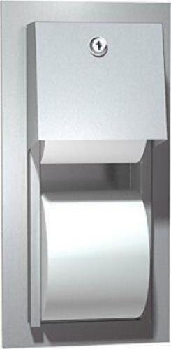 (2) - SEMI-RECESSED DUAL ROLL TOILET TISSUE DISPENSER