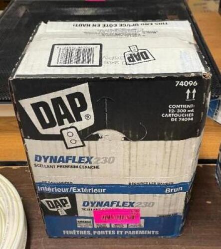 (12) - CT. BOX OF DAP DYNAFLEX 230 74096 SILICONE SEALANT, BROWN