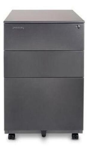 3-DRAWER METAL MOBILE FILE CABINET